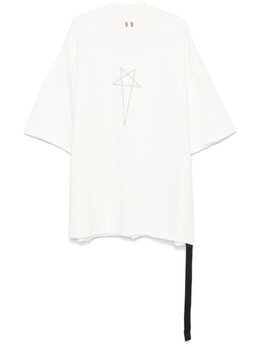 Rick Owens: Белая футболка  Drkshdw