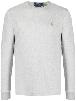 Polo Ralph Lauren: Серая футболка 