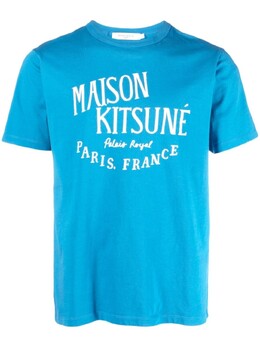 Maison Kitsuné: Синяя футболка 