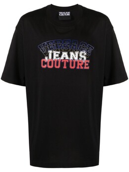 Versace Jeans Couture: Чёрная футболка 