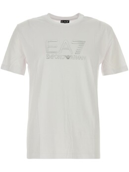 EA7 Emporio Armani: Белая футболка 