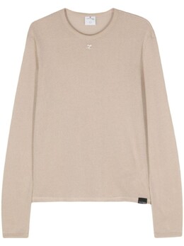 Courreges: Футболка в сетку 