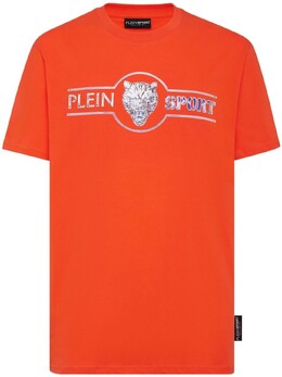 Plein Sport: Оранжевая футболка 