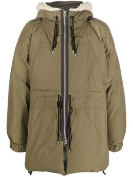 Sacai: Пуховик с капюшоном 