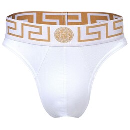 Versace: Белые трусы 