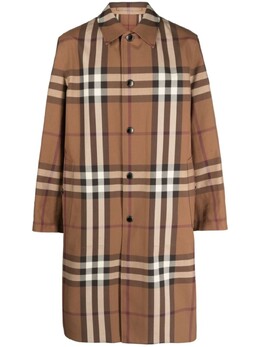 Burberry: Пальто  Vintage Check в клетку