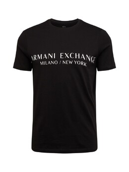 Armani Exchange: Чёрная футболка 