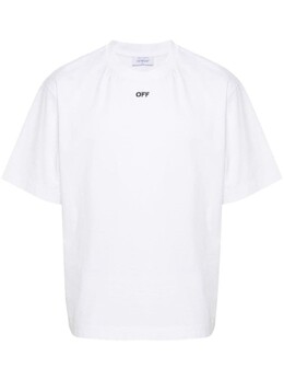 Off-White: Белая футболка 