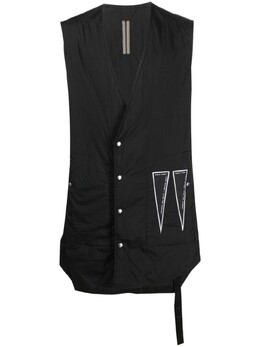 Rick Owens Drkshdw: Пальто без рукава 
