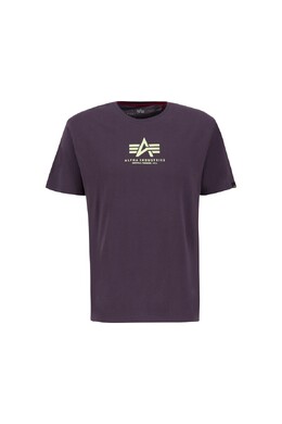 Alpha Industries: Фиолетовая футболка 