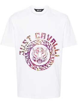 Just Cavalli: Белая футболка 