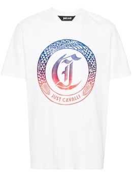 Just Cavalli: Белая футболка 