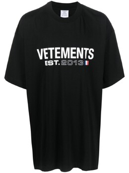 Vetements: Чёрная футболка 