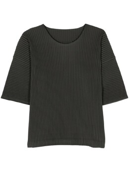 Homme Plissé Issey Miyake: Серая футболка 