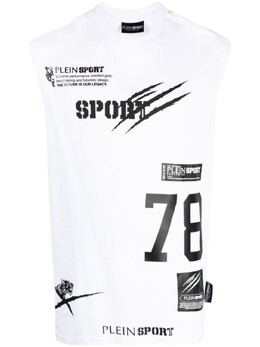 Plein Sport: Белая футболка 