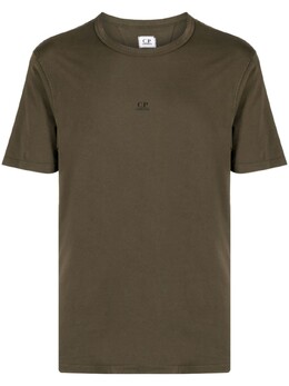 C.P. Company: Коричневая футболка 