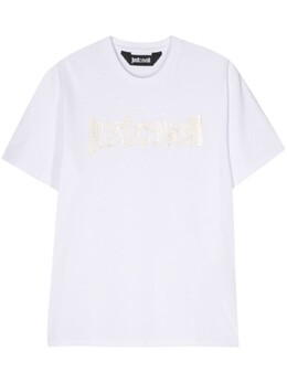 Just Cavalli: Белая футболка 