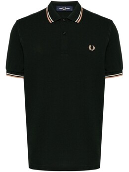 Fred Perry: Зелёная рубашка  Twin Tipped