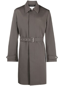 Lanvin: Плащ с поясом 