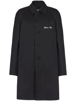 Balmain: Однобортное пальто 