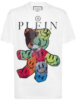 Philipp Plein: Белая футболка  Teddy Bear