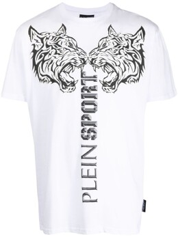 Plein Sport: Белая футболка 