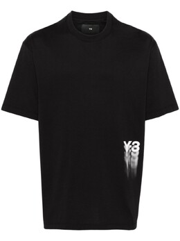 Y-3: Чёрная футболка 