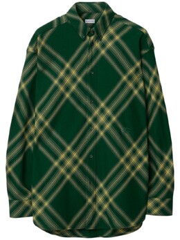Burberry: Зелёный пуховик 