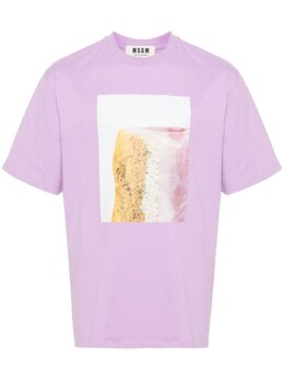 MSGM: Фиолетовая футболка 