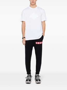 Dsquared2: Белая футболка  Skater