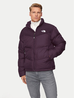 The North Face: Фиолетовый пуховик 