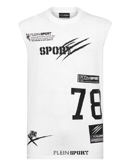 Plein Sport: Белая майка 
