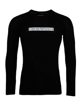 Emporio Armani: Чёрный свитшот 