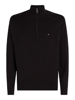 Tommy Hilfiger: Чёрный свитер  Essential