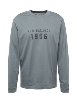 New Balance: Серый свитшот 