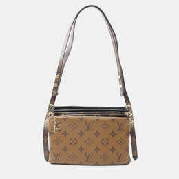 Louis Vuitton: Коричневая сумка  Pochette