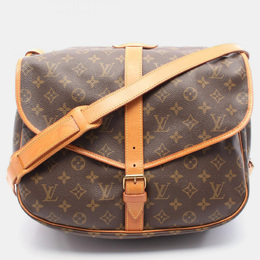Louis Vuitton: Коричневая сумка через плечо 