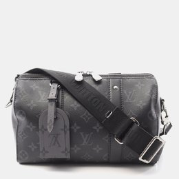 Louis Vuitton: Чёрная сумка  Keepall
