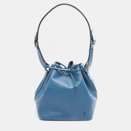 Louis Vuitton: Голубая сумка  Épi