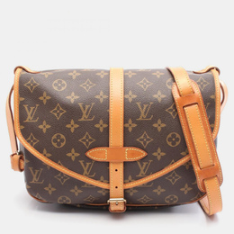 Louis Vuitton: Коричневая сумка через плечо 