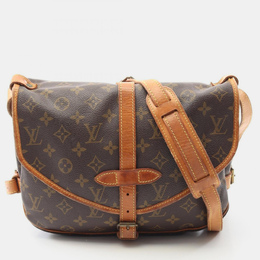 Louis Vuitton: Коричневая сумка через плечо 