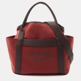 Hermes: Красная сумка-шоппер 