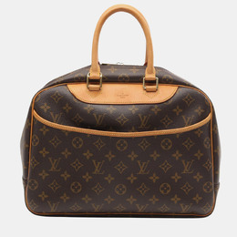 Louis Vuitton: Коричневая сумка на руку  Deauville