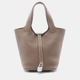 Hermes: Коричневая сумка-шоппер 