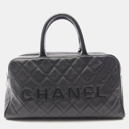 Chanel: Чёрная сумка-шоппер 
