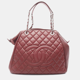Chanel: Красная сумка-шоппер 