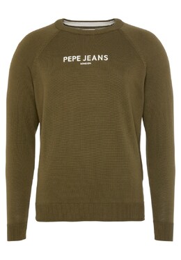 Pepe Jeans: Зелёный свитер 