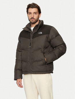 The North Face: Коричневый пуховик 