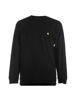 Carhartt WIP: Чёрная футболка  Chase