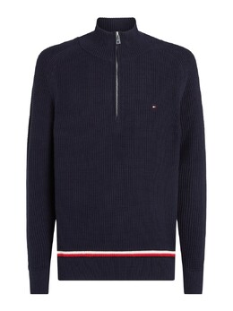 Tommy Hilfiger: Синий свитер 